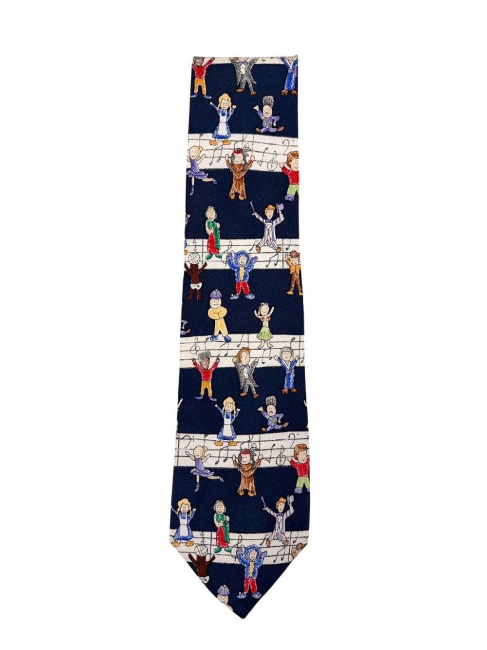 Save The Children Mens Silk Tie Music of the World Novelty Music Teacher Gift